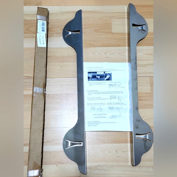 TrueGem Stove Gap Covers / Countertop Guard Spills, 25.4" - 316 Stainless Steel - Picture 3 of 4